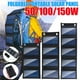 thumbnail image 2 of Panel Solar plegable de 150W, 5V, USB, Flexible, pequeño, resistente al agua, células solares portátiles plegables para cargador de batería de teléfono inteligente Fivean unisex, 2 of 2