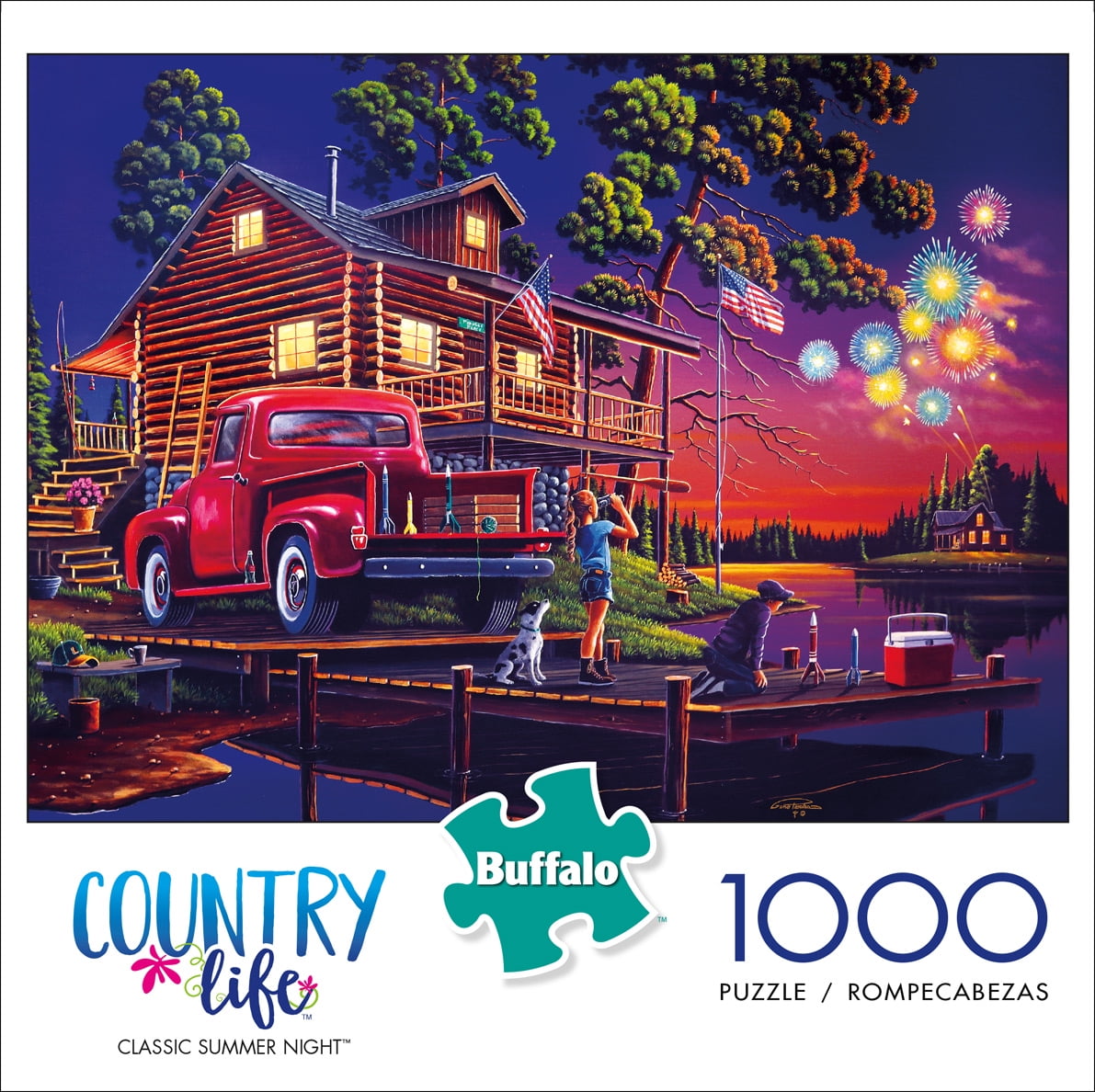 Buffalo Games Country Life Classic Summer Night 1000 Pieces Jigsaw Puzzle