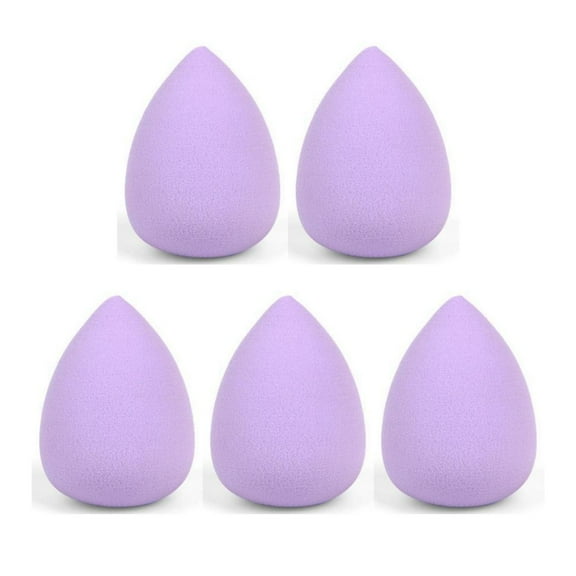 INFINIQUE CREATIONS Purple Makeup Beauty Foundation Blender Sponge Cosmetics Blending Puff - 5 Pieces