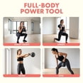 thumbnail image 4 of Squatz Soft Drop Kettlebell Set – 15, 20 & 25 lb Weights with Cushioned Base, Wide Grip Handle, Floor-Safe Design for Strength Training & Full Body Home Workouts, 4 of 5
