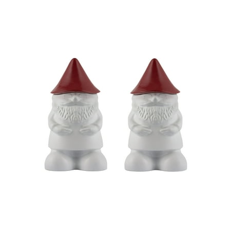 TIKI Brand 2-Pack 7" Decorative White Tabletop Gnome Torch