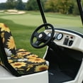 thumbnail image 3 of Yuyamidu Sunflower Golf Cart Seat Covers 2 PCS Daisy Golf Cart Backrest Seat Cover for 2-Person Seats Club Car Accessories Set, Butterfly, 3 of 7