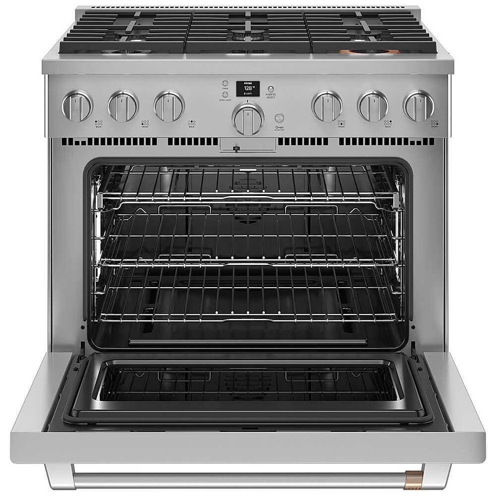 Cafe Cgy366p 36" Wide All-Gas Professional Range - Stainless Steel / Brushed Stainless