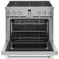 thumbnail image 2 of Cafe Cgy366p 36" Wide All-Gas Professional Range - Stainless Steel / Brushed Stainless, 2 of 4
