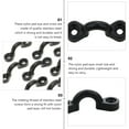 thumbnail image 3 of FONDOTIN 4Pcs Round Nylon Bungee Deck Loop for Kayak Canoe Rigging, 3 of 8