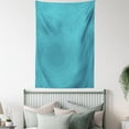 thumbnail image 4 of Abstract Tapestry, Geometrical Theme Interwined Triangular Motifs in Monochrome Design Modern Art, Wall Hanging for Bedroom Living Room Dorm Decor, 60W X 80L Inches, Sea Blue White, by Ambesonne, 4 of 5
