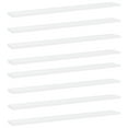 thumbnail image 1 of vidaXL Bookshelf Boards 8 pcs White 80x10x1.5 cm Engineered Wood, 1 of 4