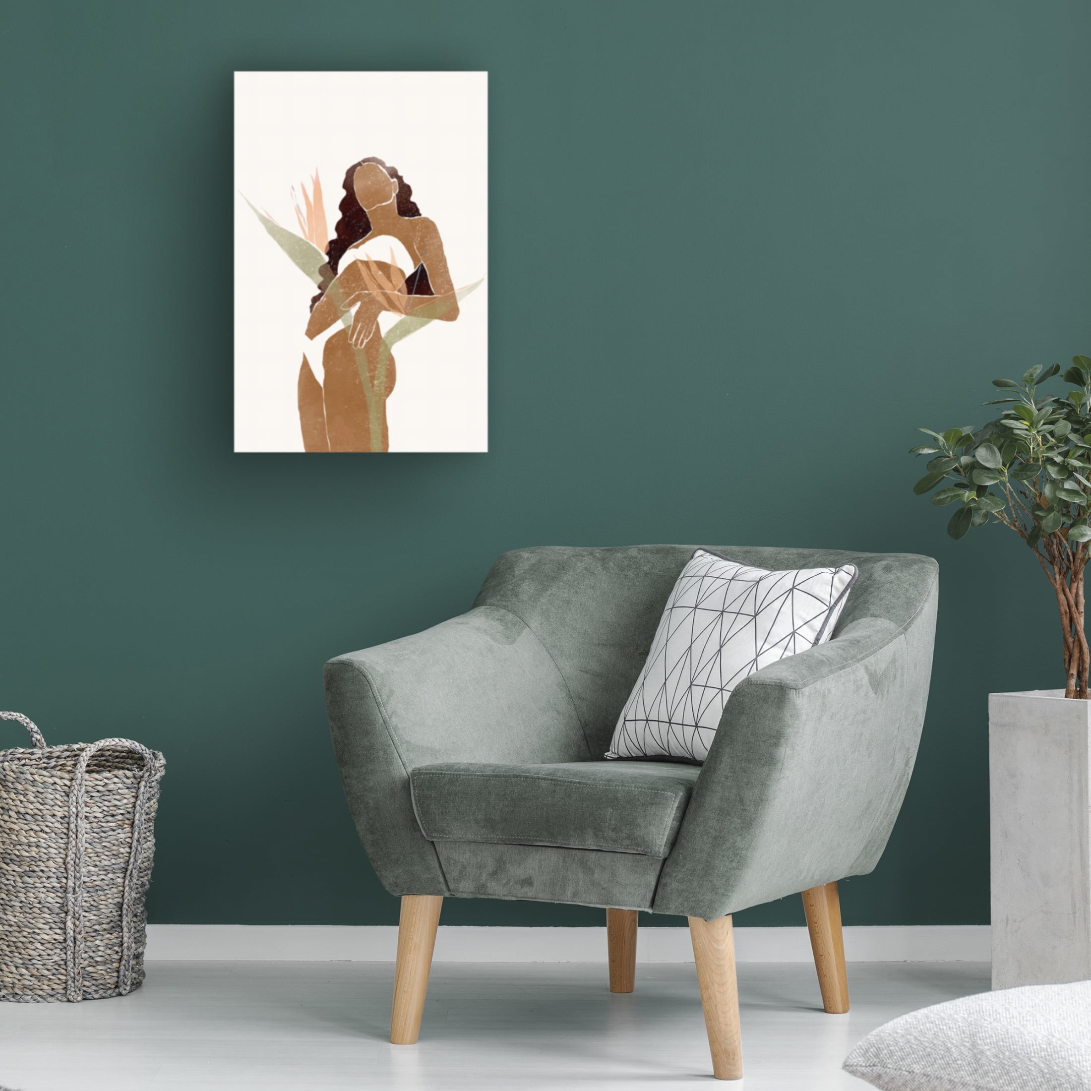 Canvas Wall Art - Yuyu Pont 'Swimsuit II' Wall Art for Living Room, Bedroom, or Office Décor by Trademark Fine Art - 30 x 47 Inches