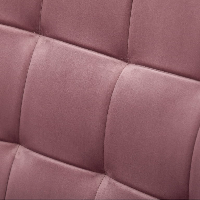 Roundhill Furniture Leiria Velvet Tufted Chair, Mauve photo 6