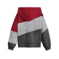 thumbnail image 4 of Lenpel Hoodies for Girls Boys Fashion Long Sleeve Color Block Sweatshirts Casual Athletic Pullover Tops with Pocket, 4 of 4