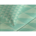 thumbnail image 4 of Ambesonne Mint Quilted Bedspread Set 3 Pcs, Half Squares Triangles, Queen Size, Mint and Almond Green, 4 of 5