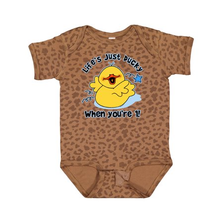 

Inktastic Life s Ducky 1st Birthday Gift Baby Boy or Baby Girl Bodysuit