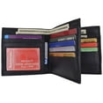 thumbnail image 3 of Hipster Genuine Leather Bifold Middle ID Flap Wallet 1501, 3 of 24
