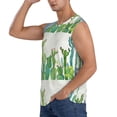 thumbnail image 3 of Gaeub Cartoon Cactus Men's Sleeveless Muscle Shirts Workout Tank Tops, Odor Protection and Comfortable - X-Large, 3 of 8