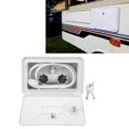 thumbnail image 3 of Boîte de Douche Extérieure RV Connexion Rapide Pulvérisateur & Robinet Tuyau pour Accessoires de Bateau Véhicule Récréatif, 1pcs Douche Extérieure RV, Blanc, 3 of 5