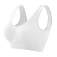 thumbnail image 2 of Sports Bras for Women High Support Moisture Wicking Workout Bras Cozy Wireless Athletic Bralettes with Embedded Pad White XL, 2 of 5