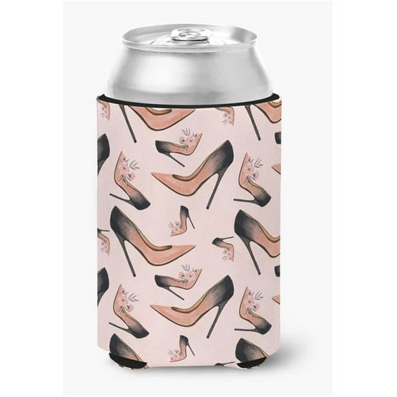 Watercolor Fashion Diva Shoes Can or Bottle Hugger