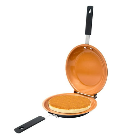 Gotham Steel Non-Stick Pancake Bonanza, Copper, the Easy Double Flip Pan - As Seen on (Best Pan For Swedish Pancakes)
