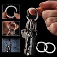 thumbnail image 2 of LACKUST 304 Stainless Steel Open Spring Ring Keyring,Clearance Keychains Rings for Keys for Men Women for Car,Innovative Design for Mom,As Show, 2 of 8