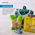 thumbnail image 4 of Farberware Pro 4-Piece Bag Clip Set (Blue & Green) - Durable Magnetic Clips for Kitchen Essentials, Pantry Accessories, Food Storage, Office Notes, Coupons, Home Organization, 4 of 6