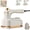 White, variant on Mini Steam Iron, Handheld Steam Iron with Anti-Scalding Base, Rotating Handle & Titanium Soleplate for Dry/Wet Ironing, Compact Garment Steamer