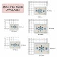 thumbnail image 6 of Christmas Snowflake Blue Outdoor Rug 5x8 Ft, Non Slip Washable Area Rug, Winter Stripe Xmas Texture on Linen Patio Rugs Carpet Runner, Large Floor Mat for Indoor/Outdoor Deck Porch Camping, 6 of 8