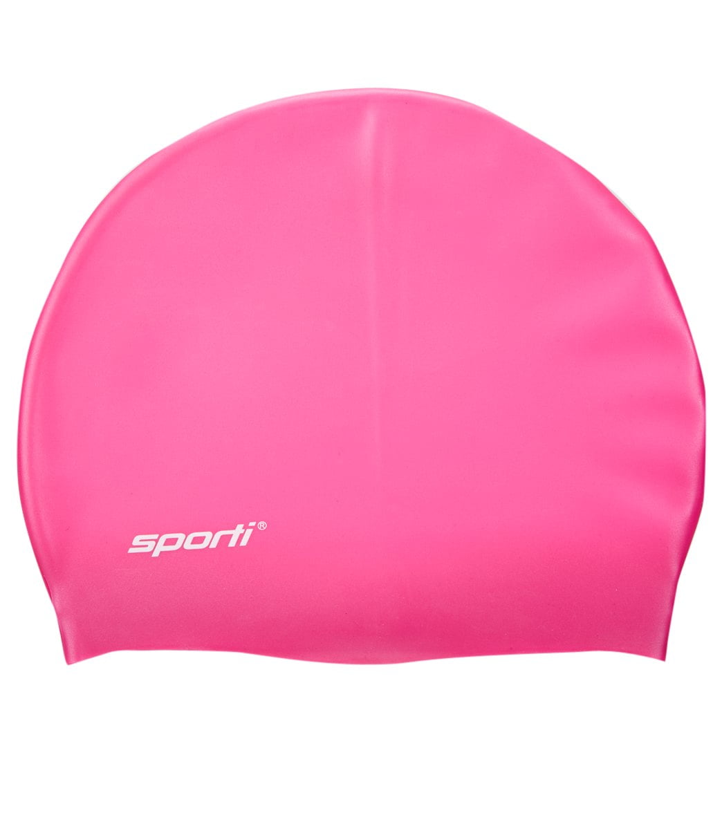 Sporti Silicone Swim Cap (Pink)