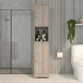 thumbnail image 2 of RST Brands Pignon Armoire en Lin MDF en Placage Gris, 2 of 6