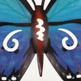 thumbnail image 3 of Escultura de arte Inteprter mariposas grandes metal decoración hogar rojo verde, 3 of 6