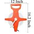 thumbnail image 2 of Open Reel Fiberglass Tape Measure, 330 Feet/100 Meters Yard Measuring Tape Dual Sided Reel Tape with Inch/Metric Scale Retractable Long Tape Measure for Engineer, Yard, Field, Project, 2 of 7