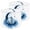 Soft Blue, variant on Lamp Shades Set of 2 Cute Wolf Cub Standing Forest Soft Watercolor 13" x 13" x 10" Lampshade for Table Lamps Floor Lamps Lamp Shade Replacement Easy Assembly Required