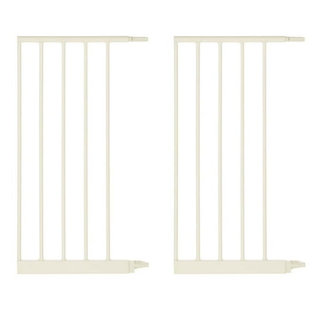 North States Wide Portico Arch Baby Gate 5 Bar Extension, Ivory (2 Pack)
