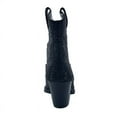 thumbnail image 4 of Women Fashion Rhinestone Block Chunky Mid Heel Ankle Bootie, Black, 6.5, 4 of 5