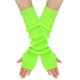 thumbnail image 1 of Namzi Calentadores de brazos largos de punto, guantes sin dedos con orificio para el pulgar, mangas calentadoras de muñeca de invierno, manoplas cálidas - Verde claro, 1 of 5