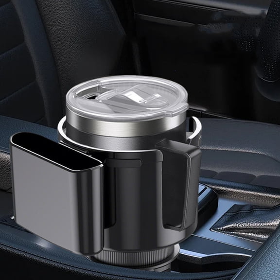 Car Cup Holder - 2-In-1 Vehicle Drink Holder With Adjustable Base, Multifunctional Organizer For Auto, Universal Fit For Most Cars, Trucks, Suvs
