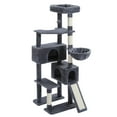 thumbnail image 2 of Pefilos 60" Cat Tree for Indoor Cats with Scratching Posts Cat Condo, Cat Tree Tower House, Gray, 2 of 8