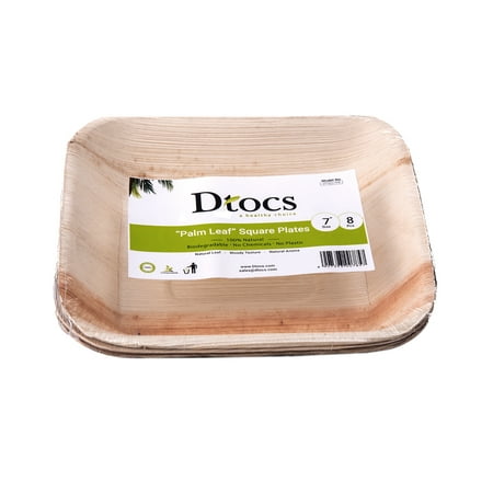 Majolica Leaf Plate - Dtocs Natural Palm Leaf 7