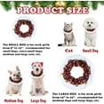 thumbnail image 3 of Dalrosia Dog Christmas Collar with Bells Ornaments Holiday Outfit Costume Clothes for Small Medium Large Dogs Pets, 3 of 6