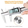 thumbnail image 2 of HARDELL Digital Caliper, Rechargeable Caliper Measuring Tool with Backlight LCD Screen, All Metal Calipers, Auto-Off Digital Micrometer, Inch/MM/Frac, 2 of 8