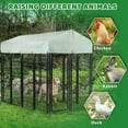 Waleaf 8x4x6 FT Outdoor Dog Kennel for Large Dogs,Large Outdoor Dog