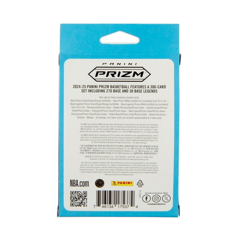 2024-25 Panini Prizm Basketball Trading Cards Hanger Box - Walmart.com