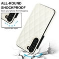 thumbnail image 7 of Wallet Case for Samsung Galaxy S22 Plus, RFID Blocking Card Slots Holder PU Leather Fashion Back Flip Cover with Kickstand Magnetic Buttons Shockproof Case for Samsung Galaxy S22 Plus,White, 7 of 7