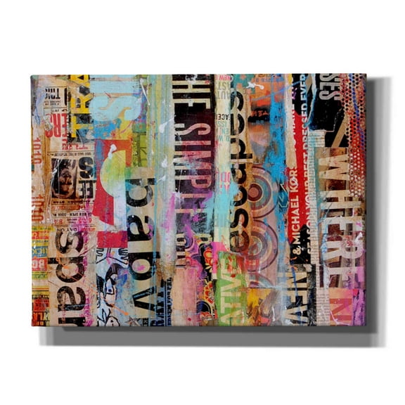 Epic Graffiti 'Metro Mix 21 II' by Erin Ashley Canvas Wall Art, 34"x26"