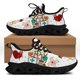 thumbnail image 1 of Zapatillas blancas de enfermería para mujer, con estampado de dibujos animados de enfermera y doctor, ligeras, con cordones, para deportes al aire libre y correr., 1 of 6