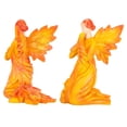 thumbnail image 3 of Adorno de Diosa de ángel de Hoja Arrodillada Figura de ángel de Hoja de Arce de Resina con Alas Decoración de Escritorio Estatua de ángel Rezando para el Hogar Jardín, 3 of 8