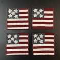 thumbnail image 2 of Set of 6, 4th July Independence day beaded beverage coaster, drink coaster, 2 of 4