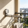 thumbnail image 4 of Suction Cup Clothes Hanger Storage Device Household Balcony Telescopic Non Marking Clothes Hanger Wall Mounted, 4 of 7