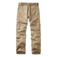 thumbnail image 2 of Men's Cotton Cargo Pants, Multi-Pocket Loose Fit Casual Work Pants for Men,Size 32-42, 2 of 7