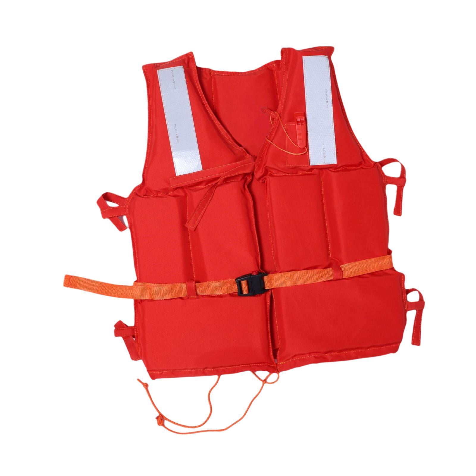 Marine Life Jacket Life Vest Buoyancy Vest Lightweight Oxford Cloth for Adult Watersports Boating Kayaking