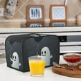 thumbnail image 5 of Toaster Covers 2 Slice, Halloween Ghost Black Balloon Waterproof Bread Machine Cover Fits for Standard 2 Slice Toasters, Home Decor Toaster Protection with Hanging Rope, 5 of 7